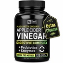 Zeal Naturals Organic Apple Cider Vinegar Capsules + Digestive Enzymes & Probiotics, 1500m 120 Capsules | Raw Apple Cider Vinegar with Mother | Gut Health Supplement for Digestion, Immune Support