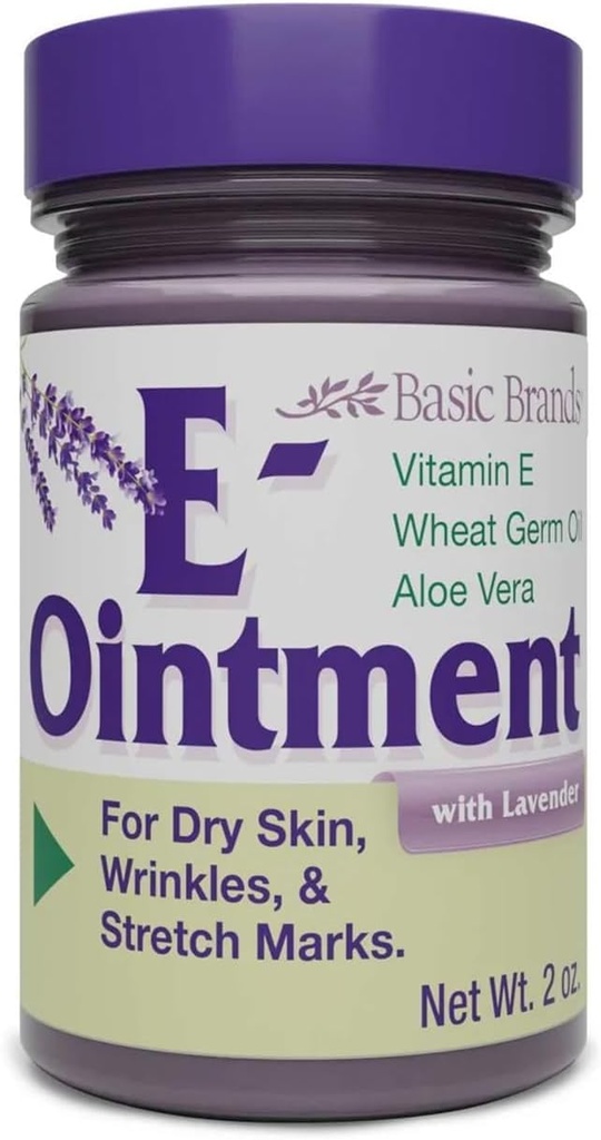 Branduri de bază Vitamina E Ointment Lavender 2 oz