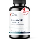 Proiectări pentru sănătate OmegAvail Sinergia - Complex Omega pentru adulți - Omega 3-6-7-9 Acidi grași din Borage și Macadamia Ulei + Trigliceride (TG) Ulei de pește cu DHA & EPA (180 Softgels)