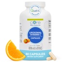 Nucleu Med Science Liposomal Vitamina C 1000mg, 60 capsule - non-GMO naturale lipozomal Vitamina C supliment care promovează sănătos pielea - Sistemul imunitar Booster pentru adulți, susține formarea de colagen