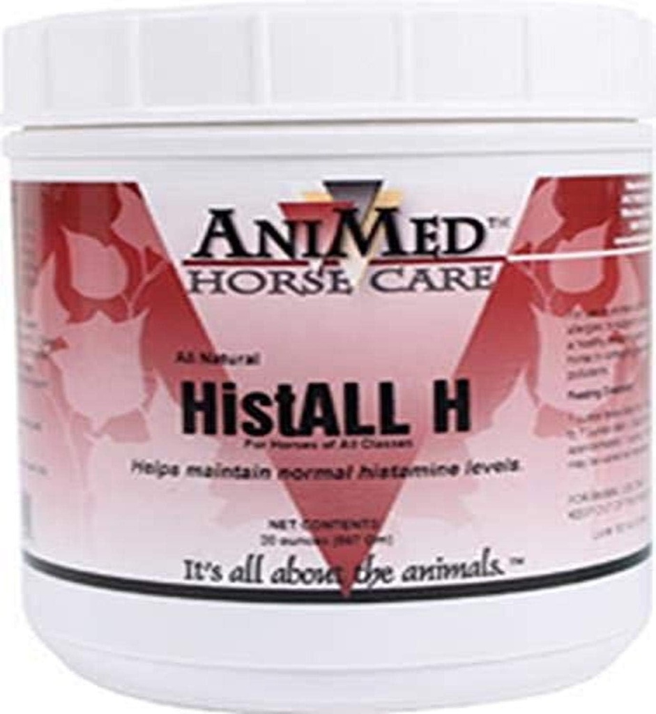 AniMed Histall-H pentru a sprijini sănătatea respiratorie la cai, 20-Ounce...