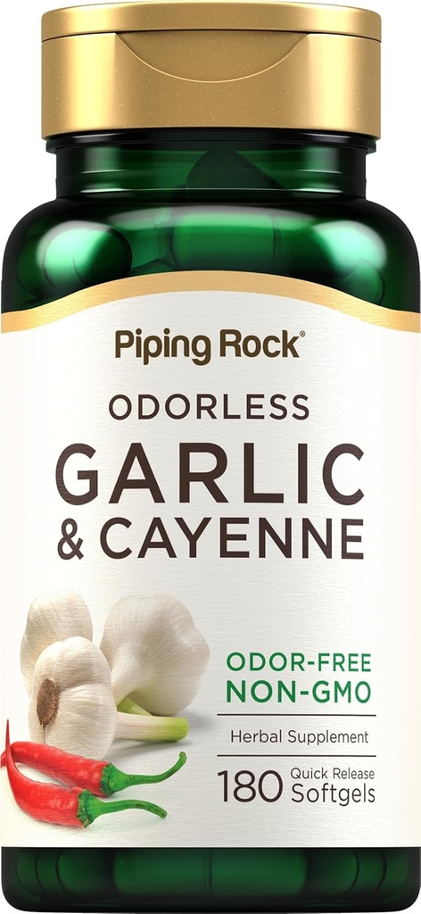 Piping Rock Odorless Usturoi Softgels 
