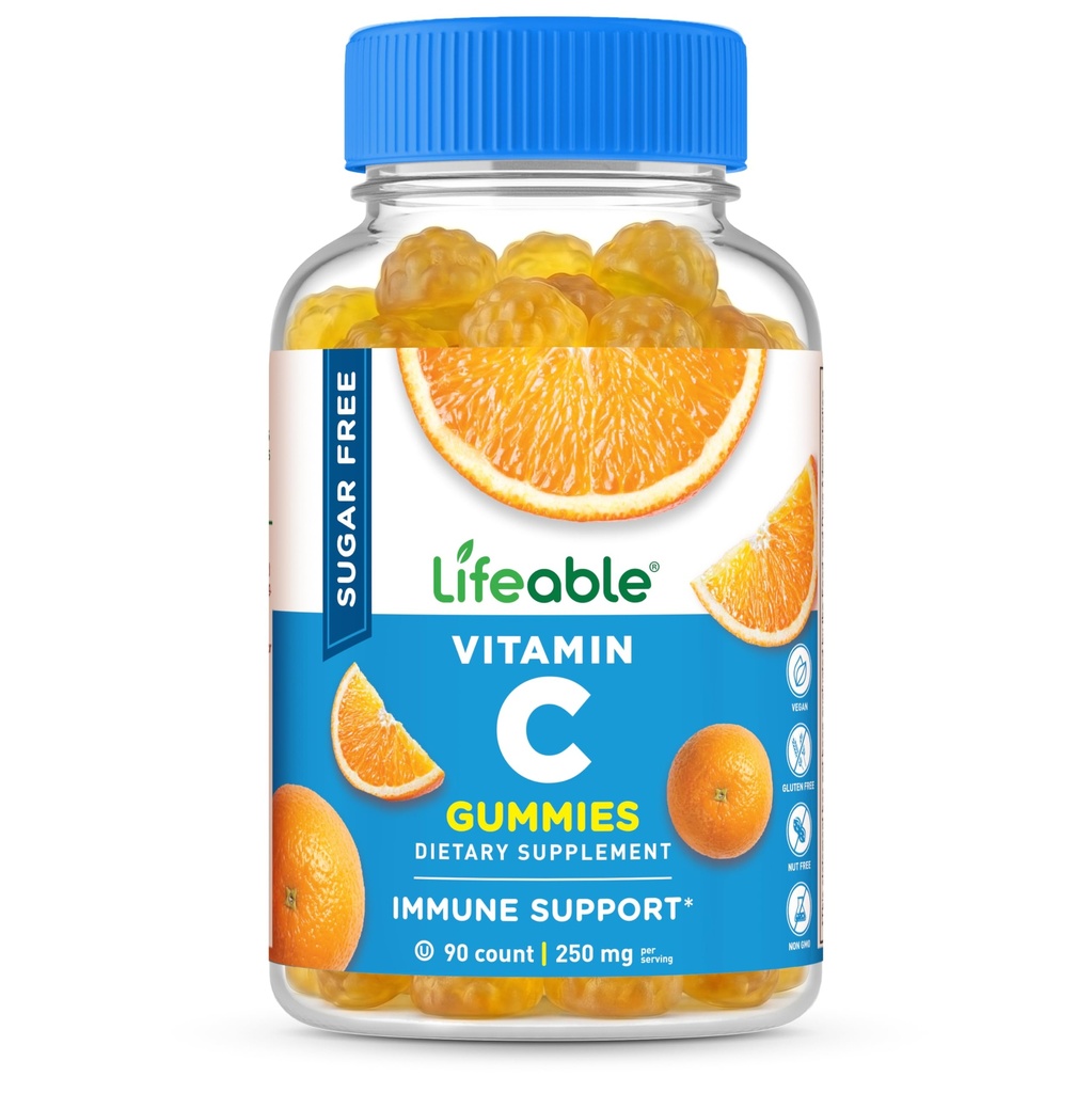 Vitamina C fără zahăr, rezistentă la viață 250 mg 