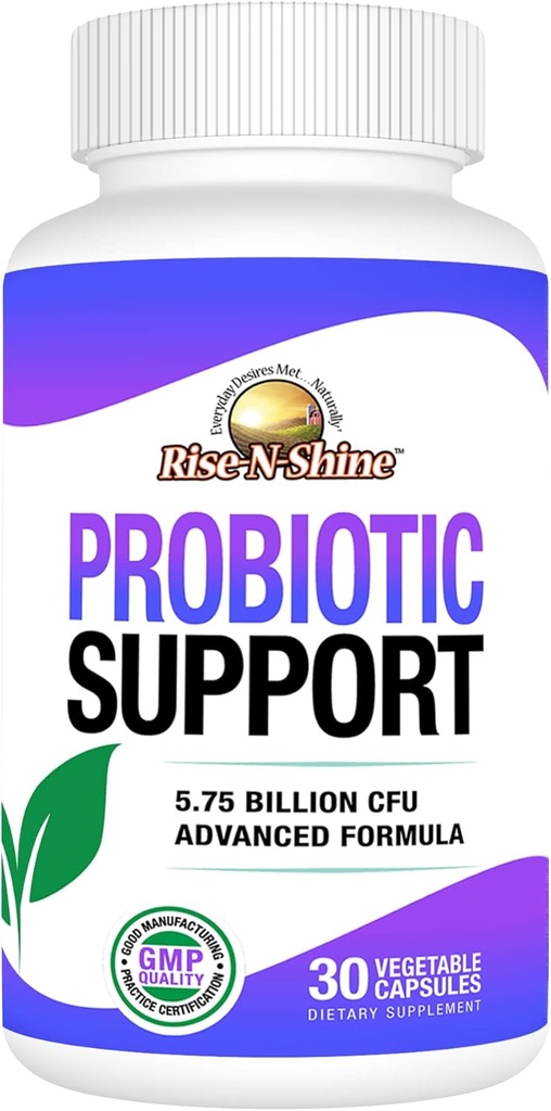 Probiotice Creştere-N-Shine pentru femei şi bărbaţi - 5,75 Miliarde CFU 7 Tulpini - 30 Capsule