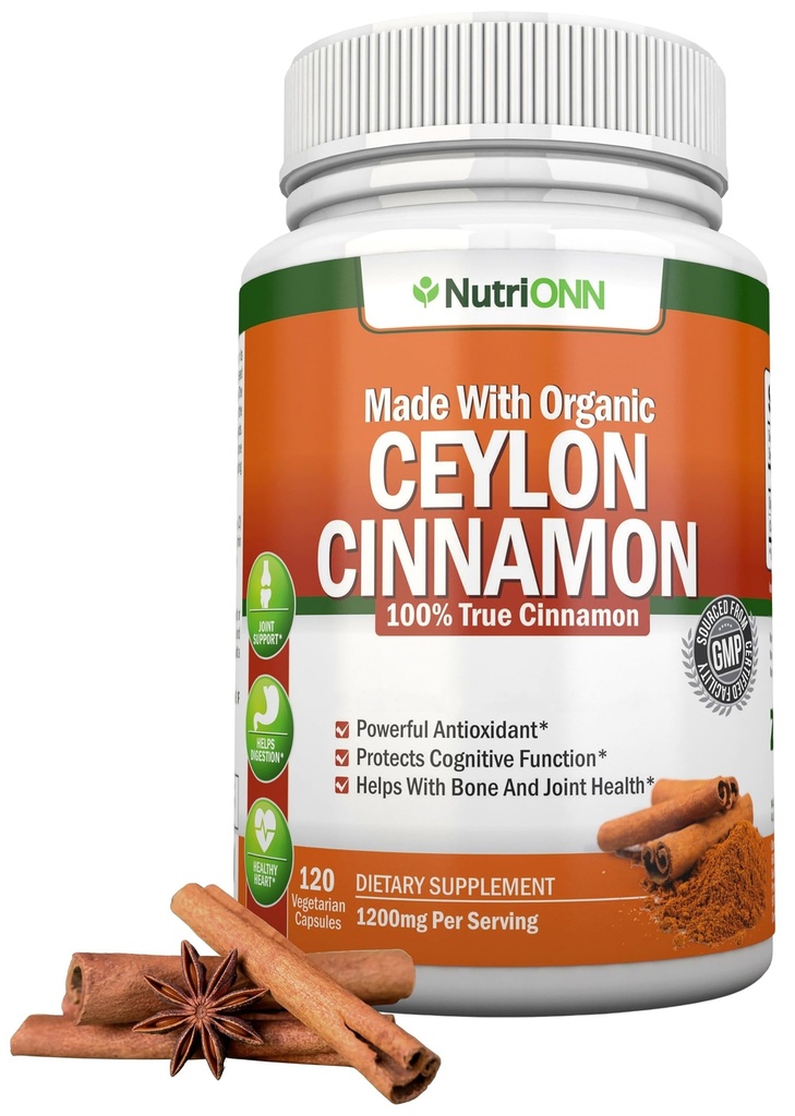 Ceylon Organic Scorțișoară 1200 mg 