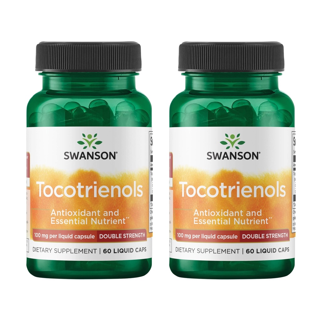 Swanson Dublu Tocotrienols - Antioxidant - (60 capsule lichide, 100 mg fiecare) 2 ambalaj