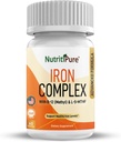 Complex de fier, B12, B6 & Vitamina C, pentru femei și bărbați (60 capace)