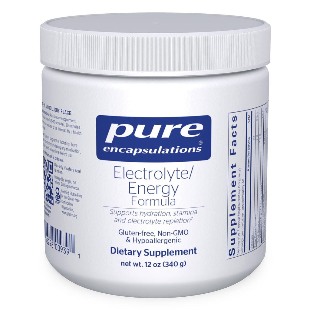Pure Encapsulations - Electrolyte / Energy Formula, 340 Grams