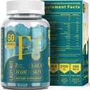 Biotin Gummies - Hair Skin and Nails Vitamine pentru bărbați și femei, Vegan Vitamina B7, susține creșterea părului și unghii mai puternice, 30 de zile de aprovizionare - Blueberry-60 Counts