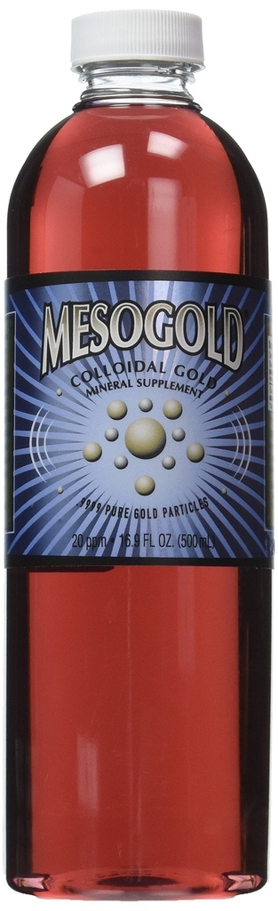 MesoGold ® 20 ppm Aur coloidal 500 ml/16.9 Oz