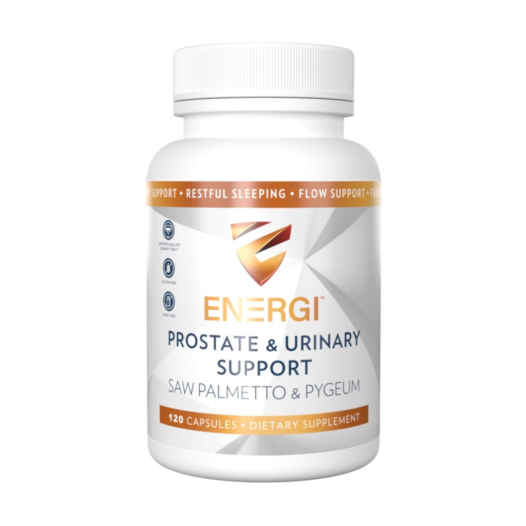 Suport de stat ENERGI cu Saw Palmetto pentru bărbaţi şi femei, 200mg Saw Palmetto, 100mg Pygeum Supliment, Seminte de dovleac, Suplimente de sănătate prostate, 120 Capsule