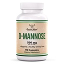 Suplimente din lemn dublu D Manose capsule 500mg, 90 Conte (D-Mannos pentru tractul urinar Sănătate şi vezica urinară Lining, ajută prevenirea UTI) Vegan sigur, non-GMO, Gluten gratuit