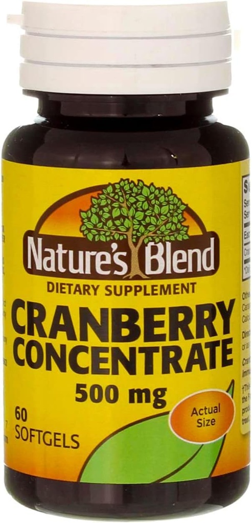 Blend natural Cranberry concentrat 500 Mg 60 Softgels pachet de 6