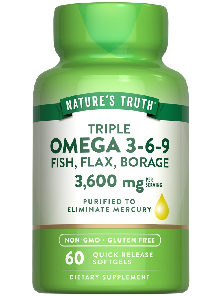 Adevărul naturii Triple Omega 3-6-9 Softgels 
