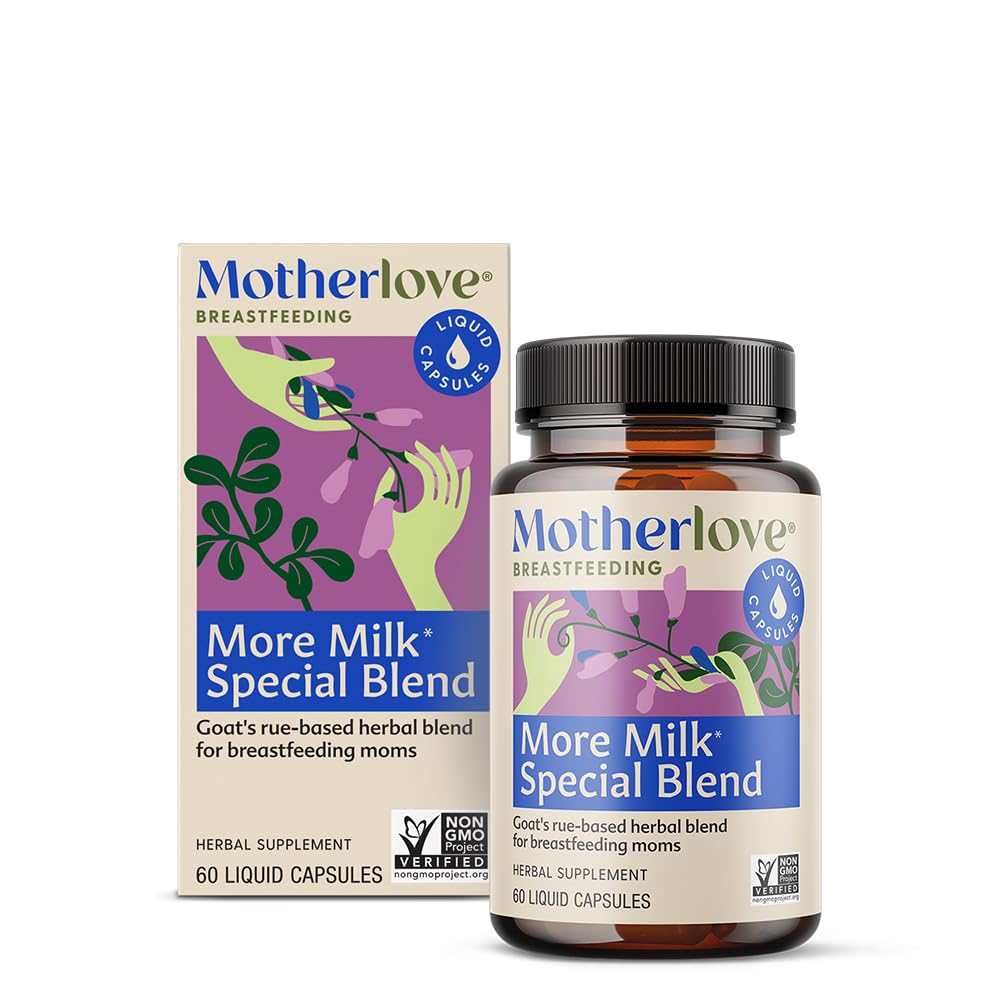 Mai mult lapte Special Blend (60 capace lichide) Suplimentul pentru alăptare din plante w/Goat