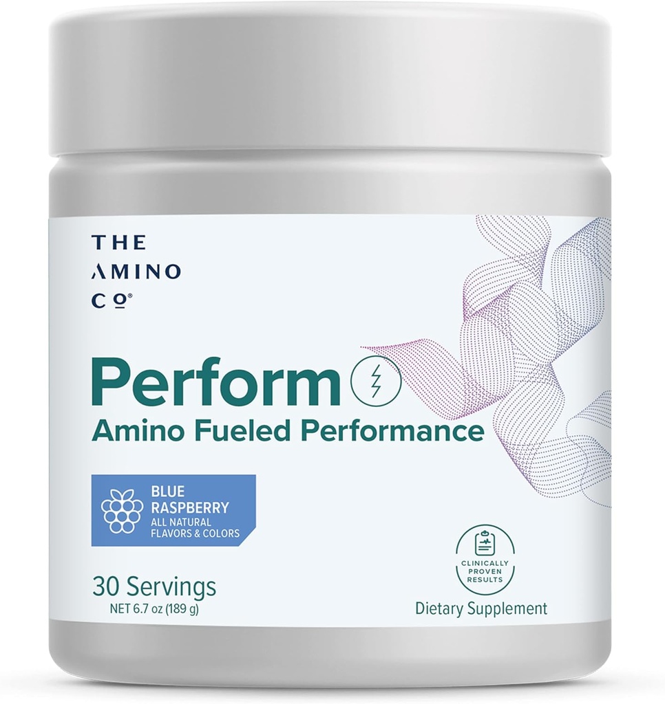 Amino CO. - Efectuați supliment de praf de antrenament Pre cu pură EAA Aminoacidi și aroma naturală, Stevia îndulcit Preworkout energie Boost pentru bărbați și femei - zmeură albastră (6.7 oz)