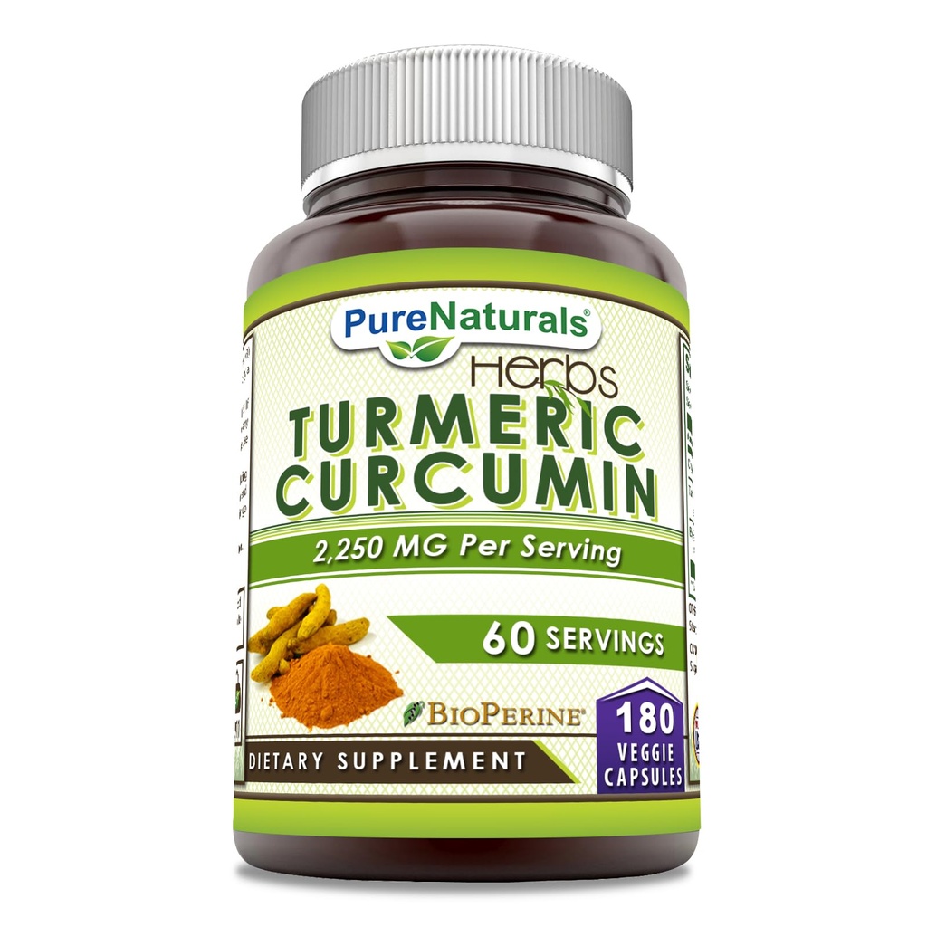 Naturale pure Curcumina turmerica cu Bioperine 2250 mg per supliment de servire 