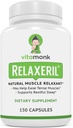 VitaMonk RelaxerilTM All-Nature Muscle Relaxer - Muscle Relaxer Supliment - Formula completă de relaxare musculară