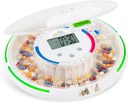 Live Fine Automate Pilula Dispenser cu 28-Day Electronic Medication Organizator, 6 Modele de dozare, Easy-Citeste LCD Display, Sound & Light Alerts & Key pentru prescripții, Vitamine, Suplimente & mai mult