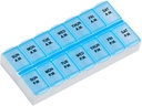 Ezy doza albastru, alb 7 zile Pill Organizator 67375