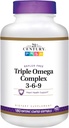 21st Century Dietary Supliment Triple Omega Complex 3-6-9 Enteric Coated Softgels, 18000Count Sticle (Pachet de 2)