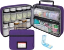 Selectaţi sticla de mari pastile Organizator cu pilula Cutter, Geanta de medicina, Case, Carrier pentru medicamente, Vitamine, şi consumabile medicale cu buzunare fixe 