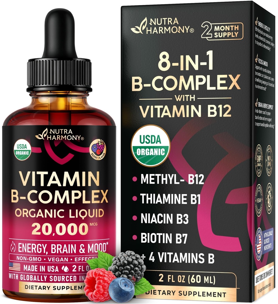 USDA Vitamină organică B-complex B5 Pantotenică Acid 