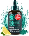 Clorofila lichid picaturi cu Spirulina pentru apă - energie de putere completă, Wellness, supliment de sprijin imunitar - 50mg Clorofill lichid, 12,5mg Spirulina - Lemon Flavor Detox Drink - 2oz, 118 Serviri