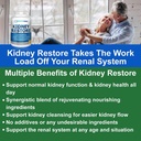 Rinichi Curățare Detoxifiere & Reparație - Formulat de Rinichi Expert în viață w/Transplant - SUA rinichi Made Supplement, Detox & Flush - Vitamine renale 120 Capsule