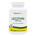 NaturasPlus Lecitina - 1200 mg, 90 Softgels - bogat în fosfatide de soia - gluten liber - 90 Serviri