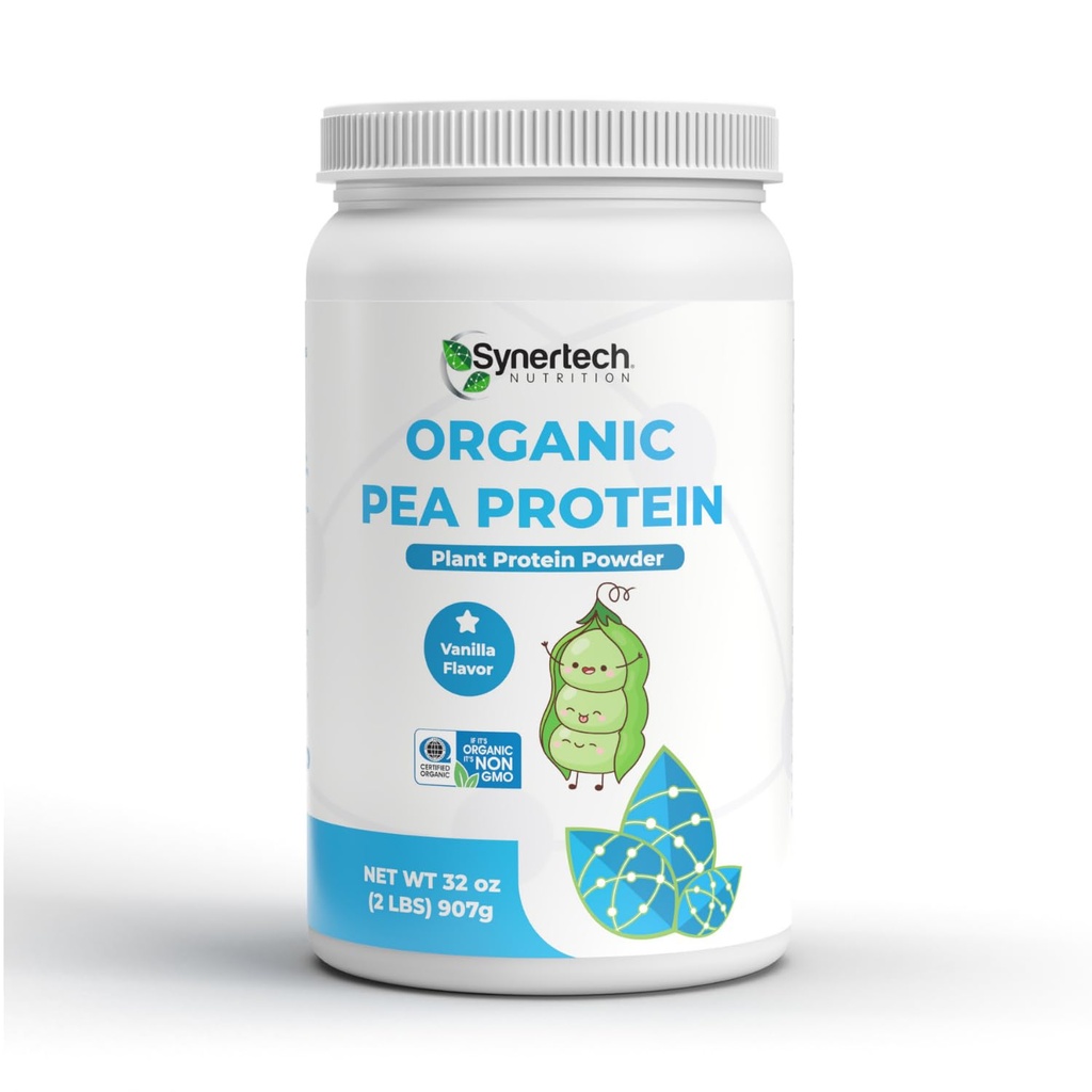 Proteină pe bază de mazăre (2lbs) Vegană cu aromă de vanilie