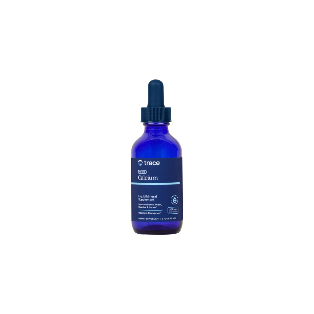 Trace Minerals Ionic Calciu - Supliment pentru a sprijini Bone Health & Putere - Suplimentul de calciu pentru a ajuta Dental & Nervi Sănătate - Suport Absorbție minerală și densitatea oaselor - 2 fl oz (despre 48 Serviri)