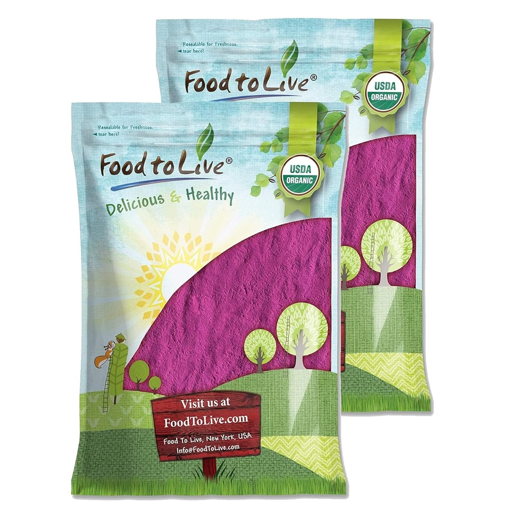 Hrană pentru a trăi organic negru Currant Pudră de suc, 16 Lire 
