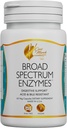Cocó Martie N.M.D Enzime de spectru larg - 18 Enzime pentru suport gluten-lactoză-Digestiv - Acid Adult & Children și Rezistant Bile - Dairy Free, Vegan, 460 mg Brenda proprie, 60 capsule