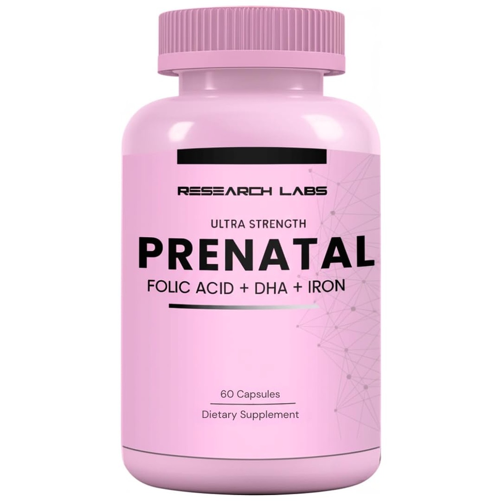 Cercetare Labs Vitamine prenatale pentru femei: 6X mai Biodisponibil Folate Folate Folic Folic MTHF 5 