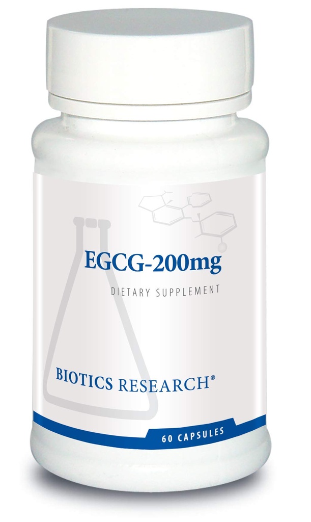 Biotice Cercetare EGCG 200 mg extract de ceai verde, Camellia sinensis, 50% EGCG, Polifenoli, Suport cardiovascular, Neuroprotecţie, Funcţie imună sănătoasă, Menţinerea metabolismului sănătos, 60 capsule