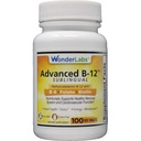 Laboratoare de minuni Vitamina B12 sublingual (1000 mcg), B6 (5 mg), Acid folic(400 mcg) și Biotină (25mcg) - Formulată cu metilcobalamină vitamina B-12 (100 comprimate)