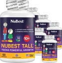 NuBest Tall 10+ Formula de rezistență osoasă premium, Imunitatea îmbunătățită și sănătatea generală pentru vârsta 10+ cu calciu, vitamina D3, vitamina K2 și multivitamine