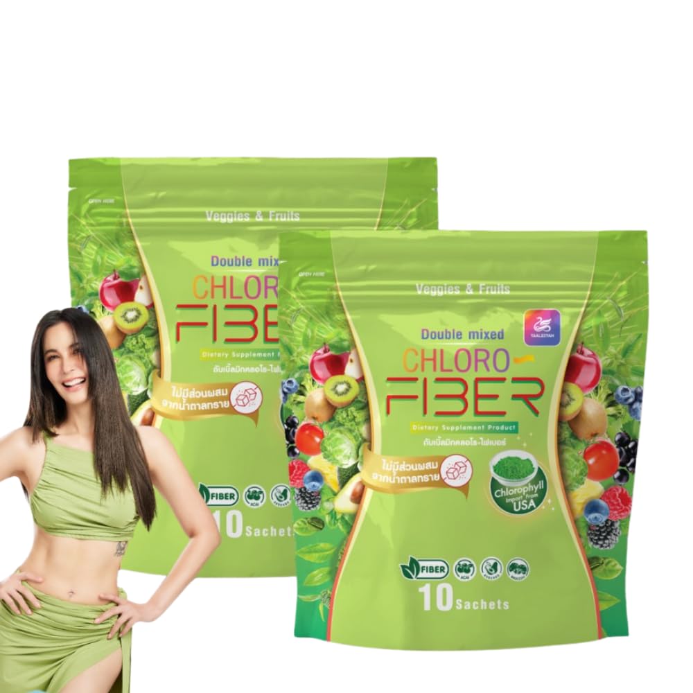 Generic YaaleeyahDouble mixt Cloro-Fibră Veggies &Fruits 1Pcs 10 plicuri,Set 2Pcs.
