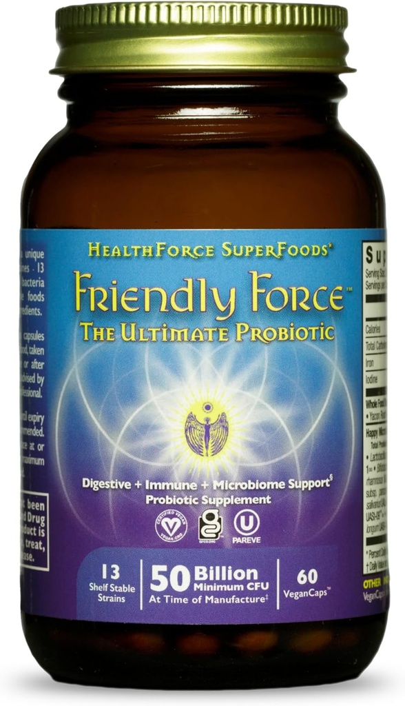 HealthFORCE SUPERFOODS Forţă prietenoasă - Capsule - 60 Capsule Vegane