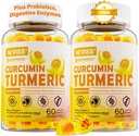 Curcumina dulce cucurcuma umpluta cu zahar 550 mg pentru adulti, Ginger & Black Pepper 