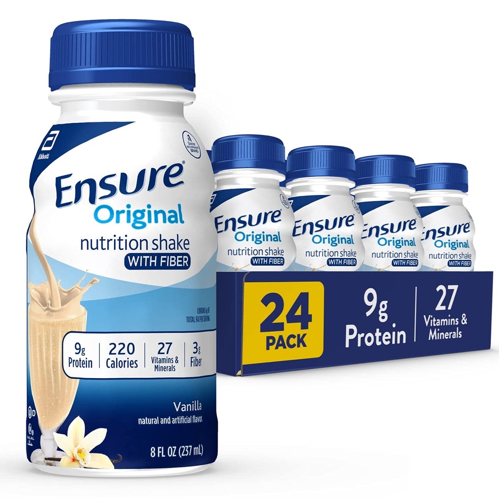 Asiguraţi-vă original de vanilie nutriţie Shake cu fibre 
