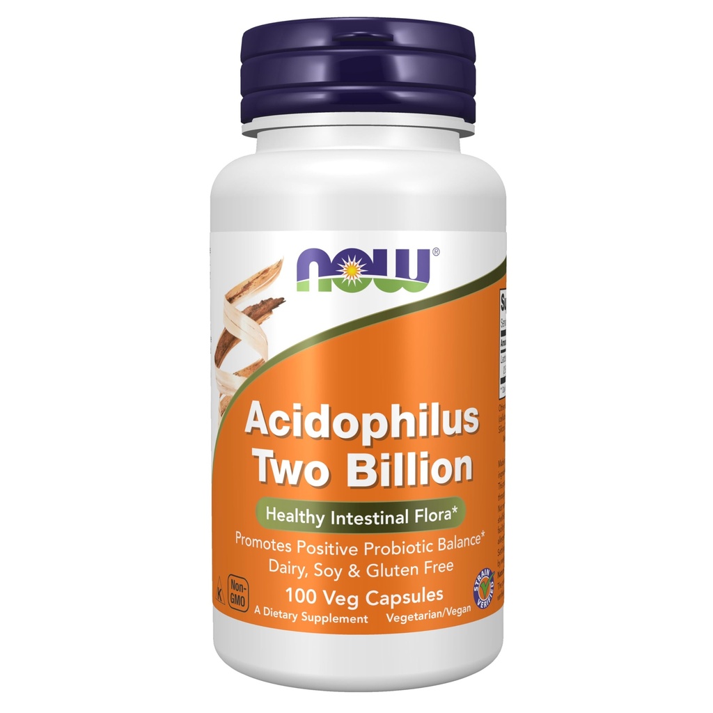 ACUM Alimente Suplimente, Acidophilus, două miliarde, Strain Verificate, sănătos Intestinal Flora*, 100 Veg Capsule