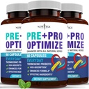 Pro Optimiza Probiotice pentru femei, Menopause, 70 Miliarde CFU, Digestive Health - Suport pentru Blooting, Hot Flashes, Suport comun, Transpirații de noapte - Gut Health & Metabolism - Dong Quai (180 (Pachet de 3)