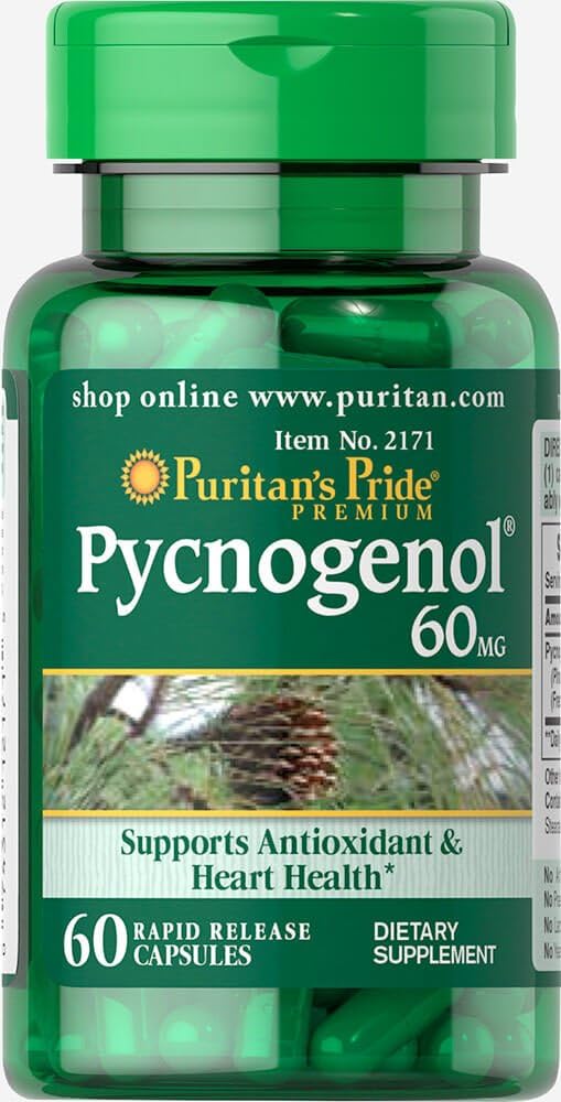 Pride Pycnogenol 60 mg-60 capsule puritane