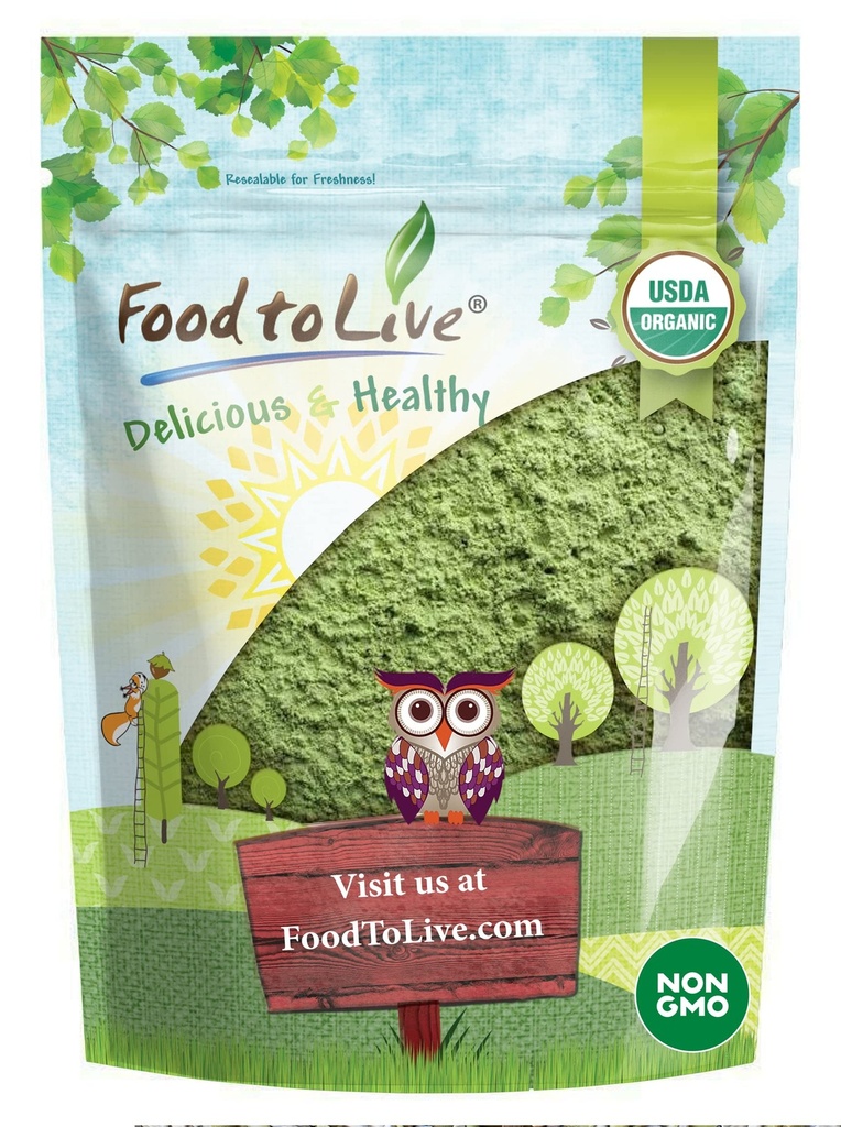 Hrană pentru a trăi organic Wheatgrass Powder, 1 Liră 