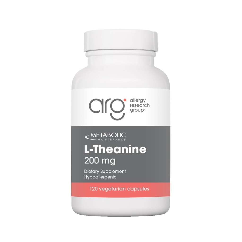 Întreținere metabolică L-Theanine - 200mg Suntheanine Suplimentul de acid amino-acid din Vegan - Suport Mood, Focus + Răspuns redus de stres (120 capsule)