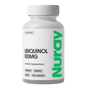 Nuray Ubichinol 100 mg Softgels, forma activa de CoQ10 pentru sanatatea cardiovasculara si dentara, suport imunitar fara gluten, imbunatateste sanatatea ficatului, 30 Conte