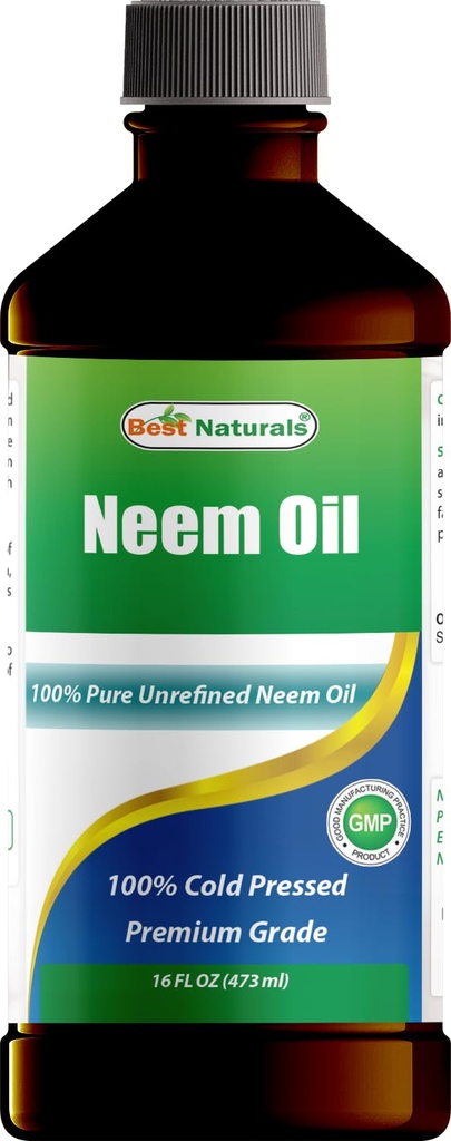 Cele mai bune naturale 100% ulei pur Neem, 100% presat rece și nerafinat - 16 OZ (1 flacon)